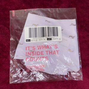 PINK Victoria's Secret White Thong Panties